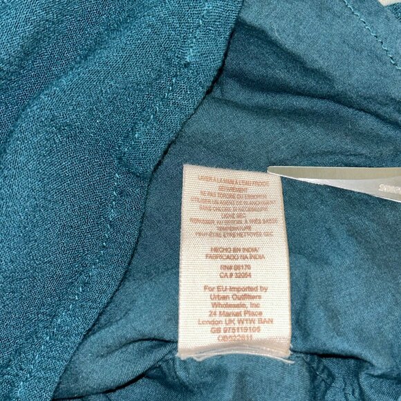 Free People Sweet Tennessee Embroidered Mini Dress size XS Teal - Picture 9 of 10